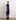 Navy Silk Button Down Midi Dress With Collar
