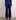 Silk Navy High Waisted Dress Pants