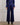 Silk Navy High Waisted Dress Pants