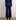 Silk Navy High Waisted Dress Pants