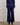 Silk Navy High Waisted Dress Pants