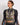 Silk High Neck Floral Bomber Jacket with Blouson Sleeves