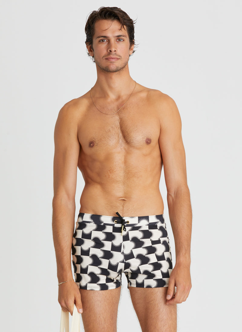 Solaris Lycra Swim Shorts – Aqua Blu Australia - Main Image