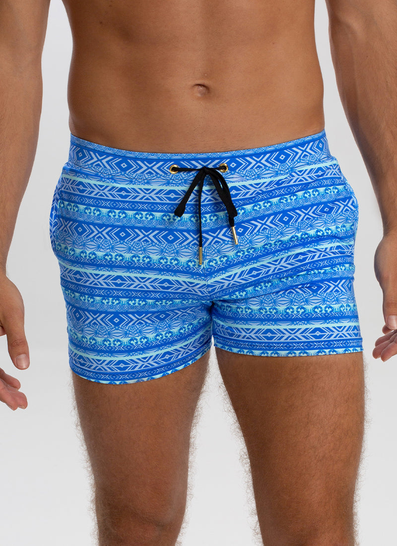 Poseidon Lycra Swim Shorts – Aqua Blu Australia