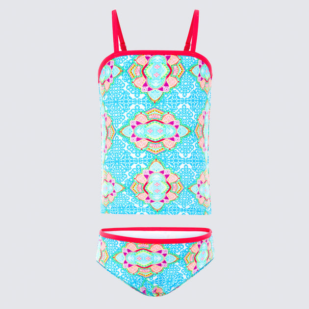 Cupid Girl Lost Treasures Tankini Set Aqua Blu Australia