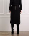 Boucle Midi Skirt Made Of Wool With Pockets