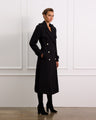 Double Breasted Wool Coat With Detachable Belt 