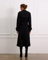 Double Breasted Wool Coat With Detachable Belt 