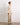 Cream Silk High Waisted Dress Pants