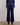 Silk Navy High Waisted Dress Pants