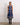Floral Silk Midi Dress With a Detachable Waist Belt and Round Neckline