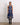 Floral Silk Midi Dress With a Detachable Waist Belt and Round Neckline