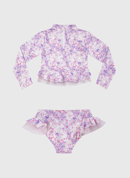 Cherry Blossom Long Sleeve Rash Vest Set