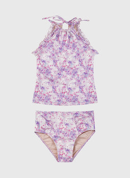 Cherry Blossom Halter Neck Tankini Set (SAMPLE)