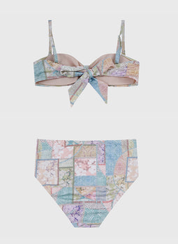 Brindle Bandeau Bikini Set