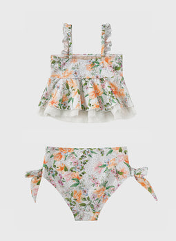 Honeysuckle Frill Bikini Set