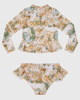 Mosaic Long Sleeve Rash Vest Set