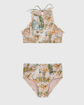 Mosaic Halter Neck Bikini Set
