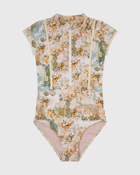 Mosaic Short Sleeve One Piece