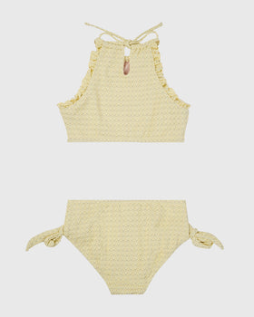 Stepping Stones Halter Neck Bikini Set
