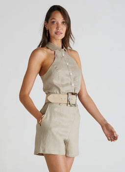 Luxe Linen Angelina Top (SAMPLE)