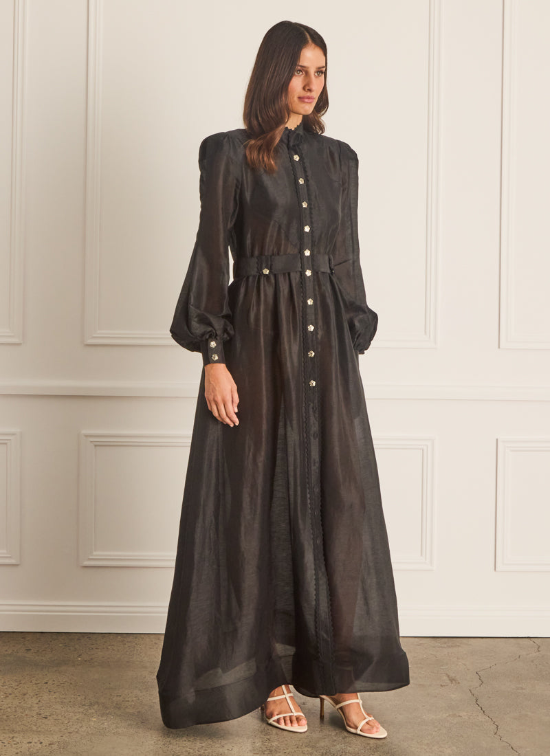 aqua blu australia tiana linen-silk maxi dress Tiana Linen-Silk Maxi Dress On Sale Now with Up to 31% Off