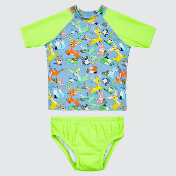 Forest Adventures Rashie and Swim Nappy Set