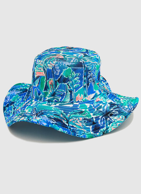 Argos Lycra Bucket Hat – Aqua Blu Australia