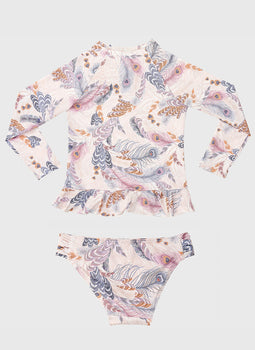 Plumeria Long Sleeve Rash Vest Set