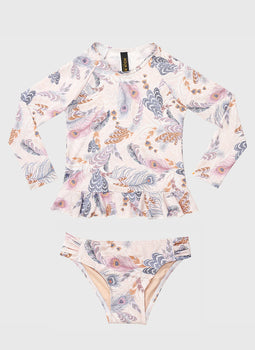 Plumeria Long Sleeve Rash Vest Set