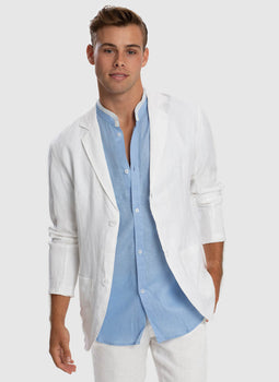 Serenity Linen Jacket - White