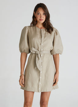 Luxe Linen Olivia Mini Dress