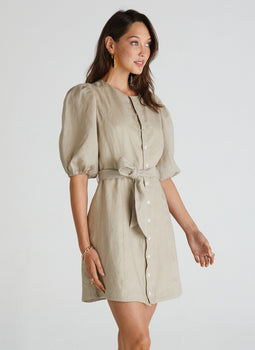 Luxe Linen Olivia Mini Dress