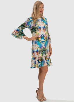 Odyssey Peplum Dress