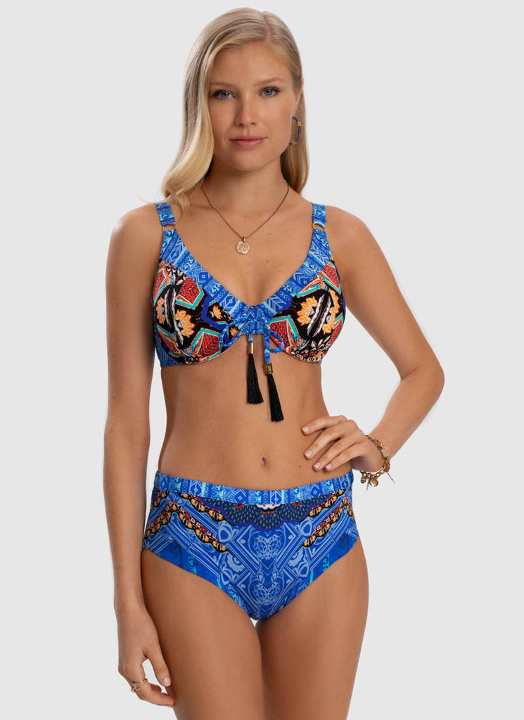 Nemean D DD Cup Bikini Top Aqua Blu Australia