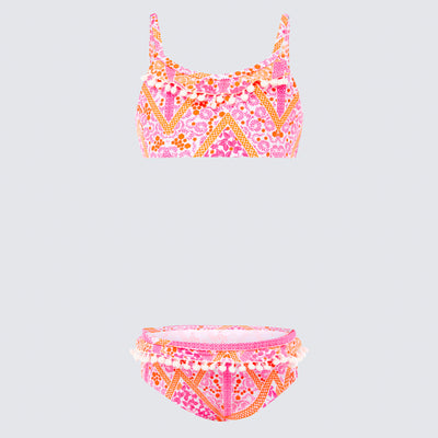 Cupid Girl Tigerlily Pompom Bikini Set