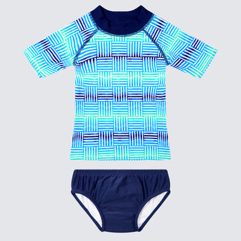 WaveRat Tidal Wave Rashie and Swim Nappy Set